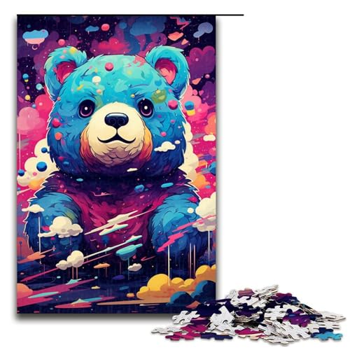 Puzzle für Erwachsene 1000 Teile Roboterbär von SplattersLots of Thick Coloured Clouds Holzpuzzle Lernspielzeug Familienspiele 75 x 50 cm Puzzle für Erwachsene 1000 Teile Roboterbär von SplattersLots of Thick Coloured Clouds Holzpuzzle Lernspielzeug Familienspiele 75 x 50 cm von QSYFNBZL