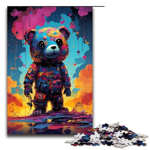 Puzzle für Erwachsene 1000 Teile Roboterbär von SplattersLots of Thick Coloured Clouds Puzzle Lernspiele für Zuhause DIY Spielzeug tolles Geschenk für Spiele 75 x 50 cm Puzzle für Erwachsene 1000 Teile Roboterbär von SplattersLots of Thick Coloured Clouds Puzzle Lernspiele für Zuhause DIY Spielzeug tolles Geschenk für Spiele 75 x 50 cm von QSYFNBZL