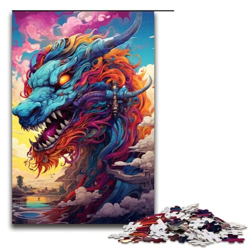 Puzzle für Erwachsene 1000 Teile Roboterdrache von SplattersLots Dickes buntes Puzzle Lernspiele für Zuhause DIY Spielzeug tolles Geschenk für Spiele 75 x 50 cm Puzzle für Erwachsene 1000 Teile Roboterdrache von SplattersLots Dickes buntes Puzzle Lernspiele für Zuhause DIY Spielzeug tolles Geschenk für Spiele 75 x 50 cm von QSYFNBZL
