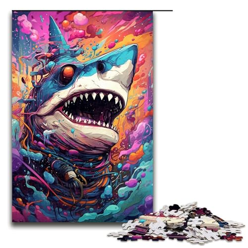 Puzzle für Erwachsene 1000 Teile Roboterhai von SplattersLots of Thick Coloured Cloud Jigsaw Puzzle Lernspiele für Zuhause DIY Spielzeug tolles Geschenk für Spiele 1000 Teile Puzzle für Erwachsene 1000 Teile Roboterhai von SplattersLots of Thick Coloured Cloud Jigsaw Puzzle Lernspiele für Zuhause DIY Spielzeug tolles Geschenk für Spiele 1000 Teile von QSYFNBZL