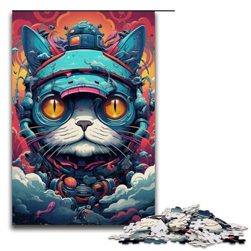 Puzzle für Erwachsene 1000 Teile Roboterkatze von SplattersLots of Thick Coloured Clouds Puzzles Spiele Spielzeug Geschenk geeignet für die Schreibtischdekoration 75 x 50 cm Puzzle für Erwachsene 1000 Teile Roboterkatze von SplattersLots of Thick Coloured Clouds Puzzles Spiele Spielzeug Geschenk geeignet für die Schreibtischdekoration 75 x 50 cm von QSYFNBZL