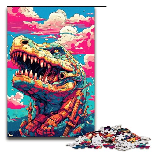 Puzzle für Erwachsene 1000 Teile Roboterkrokodile von SplattersLots Dickes farbiges Holzpuzzle Lernspielzeug Familienspiele 75 x 50 cm Puzzle für Erwachsene 1000 Teile Roboterkrokodile von SplattersLots Dickes farbiges Holzpuzzle Lernspielzeug Familienspiele 75 x 50 cm von QSYFNBZL