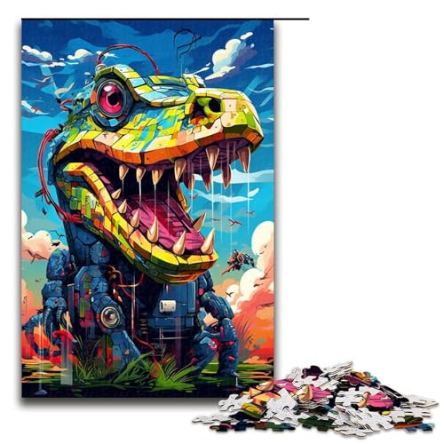 Puzzle für Erwachsene 1000 Teile Roboterkrokodile von SplattersLots Dickes farbiges Puzzle Geburtstagsgeschenk für Teenager ab 14 Jahren 75 x 50 cm Puzzle für Erwachsene 1000 Teile Roboterkrokodile von SplattersLots Dickes farbiges Puzzle Geburtstagsgeschenk für Teenager ab 14 Jahren 75 x 50 cm von QSYFNBZL