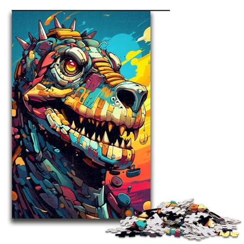 Puzzle für Erwachsene 1000 Teile Roboterkrokodile von SplattersLots Dickes farbiges Puzzle Lernspiele für Zuhause DIY Spielzeug tolles Geschenk für Spiele 75 x 50 cm Puzzle für Erwachsene 1000 Teile Roboterkrokodile von SplattersLots Dickes farbiges Puzzle Lernspiele für Zuhause DIY Spielzeug tolles Geschenk für Spiele 75 x 50 cm von QSYFNBZL