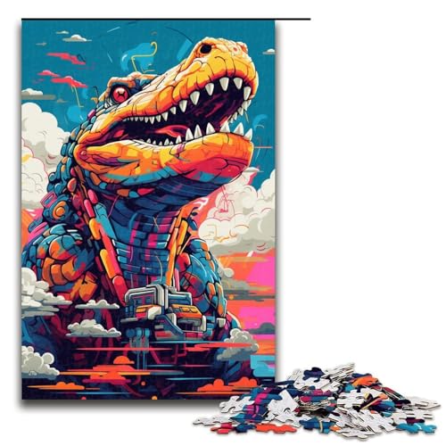 Puzzle für Erwachsene 1000 Teile Roboterkrokodile von SplattersLots Dickes farbiges Puzzle Lernspiele für Zuhause DIY Spielzeug tolles Geschenk für Spiele 75 x 50 cm Puzzle für Erwachsene 1000 Teile Roboterkrokodile von SplattersLots Dickes farbiges Puzzle Lernspiele für Zuhause DIY Spielzeug tolles Geschenk für Spiele 75 x 50 cm von QSYFNBZL
