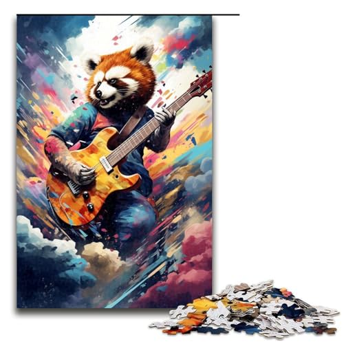 Puzzle für Erwachsene 1000 Teile Roter Panda spielt Gitarre von Viele dichte Farbmuster helfen beim Zusammenbauen das Gehirn zu trainieren Süchtig machendes Spielzeug um Geduld zu fördern 75 x 50 cm Puzzle für Erwachsene 1000 Teile Roter Panda spielt Gitarre von Viele dichte Farbmuster helfen beim Zusammenbauen das Gehirn zu trainieren Süchtig machendes Spielzeug um Geduld zu fördern 75 x 50 cm von QSYFNBZL