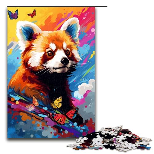 Puzzle für Erwachsene 1000 Teile Roter Panda und Schmetterling von SplattersLots of Coloured Impossible Puzzle Familienspiel Stressabbau schwierige Herausforderung 75 x 50 cm Puzzle für Erwachsene 1000 Teile Roter Panda und Schmetterling von SplattersLots of Coloured Impossible Puzzle Familienspiel Stressabbau schwierige Herausforderung 75 x 50 cm von QSYFNBZL