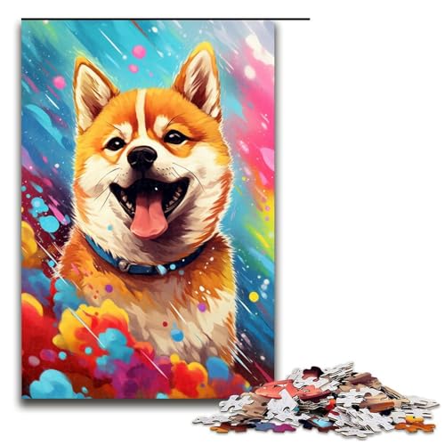 Puzzle für Erwachsene 1000 Teile Shiba Inu Baby ist von Spritzern umgeben viele Farben Puzzle Lernspiele für Zuhause DIY Spielzeug tolles Geschenk für Spiele 1000 Teile Puzzle für Erwachsene 1000 Teile Shiba Inu Baby ist von Spritzern umgeben viele Farben Puzzle Lernspiele für Zuhause DIY Spielzeug tolles Geschenk für Spiele 1000 Teile von QSYFNBZL