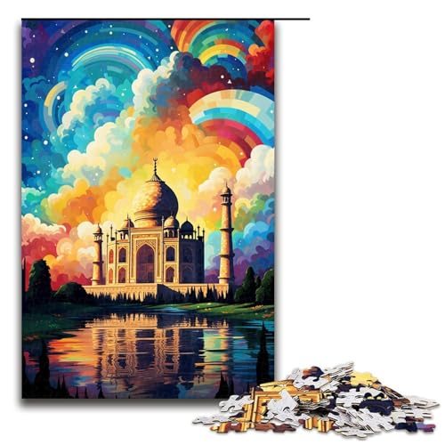Puzzle für Erwachsene 1000 Teile Taj Mahal ist von Spritzern umgeben viele Bunte Puzzles Lernspiele für Zuhause DIY Spielzeug tolles Geschenk für Spiele 1000 Teile Puzzle für Erwachsene 1000 Teile Taj Mahal ist von Spritzern umgeben viele Bunte Puzzles Lernspiele für Zuhause DIY Spielzeug tolles Geschenk für Spiele 1000 Teile von QSYFNBZL