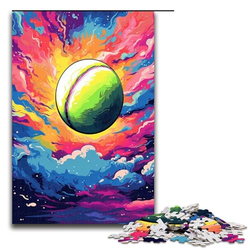 Puzzle für Erwachsene 1000 Teile Tennisball von SplattersLots Dickes farbiges Wolkenspielzeug Denkspiel ganze Familie 1000 Teile Puzzle für Erwachsene 1000 Teile Tennisball von SplattersLots Dickes farbiges Wolkenspielzeug Denkspiel ganze Familie 1000 Teile von QSYFNBZL