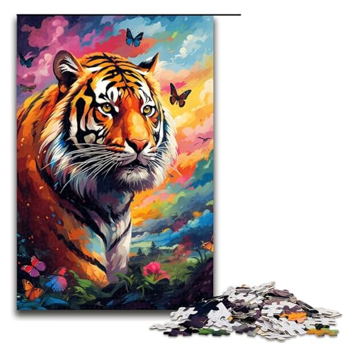 Puzzle für Erwachsene 1000 Teile Tiger und Schmetterling von SplattersLots buntes Puzzle Lernspiele für Zuhause DIY Spielzeug tolles Geschenk für Spiele 1000 Teile Puzzle für Erwachsene 1000 Teile Tiger und Schmetterling von SplattersLots buntes Puzzle Lernspiele für Zuhause DIY Spielzeug tolles Geschenk für Spiele 1000 Teile von QSYFNBZL