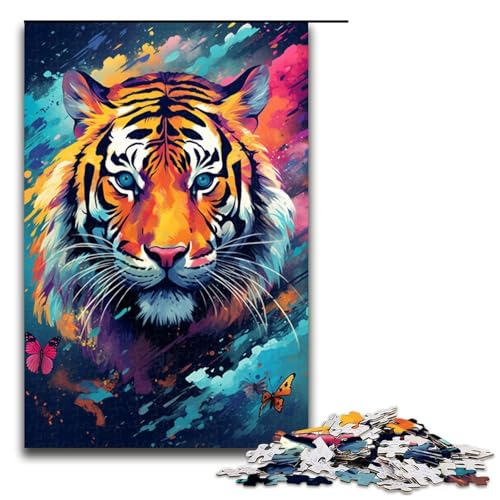 Puzzle für Erwachsene 1000 Teile Tiger und Schmetterling von SplattersLots buntes Spielzeug intellektuelles Spiel ganze Familie 1000 Teile Puzzle für Erwachsene 1000 Teile Tiger und Schmetterling von SplattersLots buntes Spielzeug intellektuelles Spiel ganze Familie 1000 Teile von QSYFNBZL