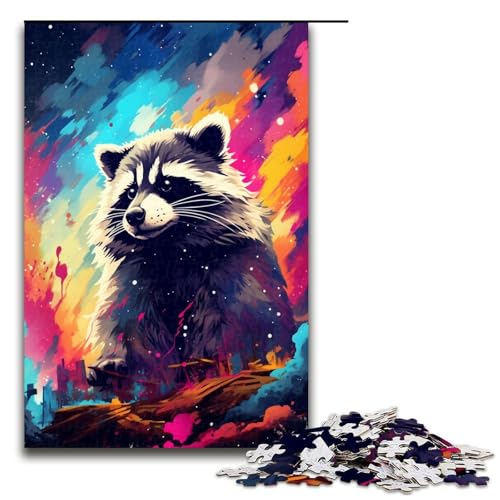 Puzzle für Erwachsene 1000 Teile Waschbären im Krater sind von Spritzern umgeben Heimdekoration Puzzlespielzeug Geschenk für die ganze Familie 75 x 50 cm Puzzle für Erwachsene 1000 Teile Waschbären im Krater sind von Spritzern umgeben Heimdekoration Puzzlespielzeug Geschenk für die ganze Familie 75 x 50 cm von QSYFNBZL