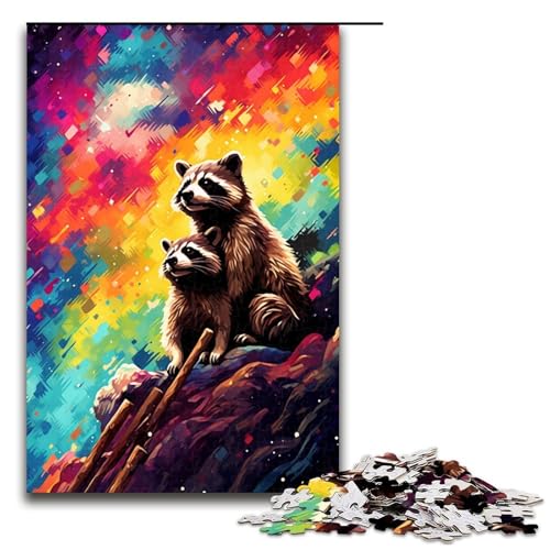 Puzzle für Erwachsene 1000 Teile Waschbären im Krater sind von Spritzern umgeben Jedes Teil ist einzigartig Anspruchsvolles Familienspiel 75 x 50 cm Puzzle für Erwachsene 1000 Teile Waschbären im Krater sind von Spritzern umgeben Jedes Teil ist einzigartig Anspruchsvolles Familienspiel 75 x 50 cm von QSYFNBZL