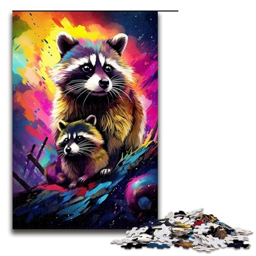 Puzzle für Erwachsene 1000 Teile Waschbären im Krater sind von Spritzern umgeben Puzzle Lernspiele für Zuhause DIY Spielzeug tolles Geschenk für Spiele 75 x 50 cm Puzzle für Erwachsene 1000 Teile Waschbären im Krater sind von Spritzern umgeben Puzzle Lernspiele für Zuhause DIY Spielzeug tolles Geschenk für Spiele 75 x 50 cm von QSYFNBZL