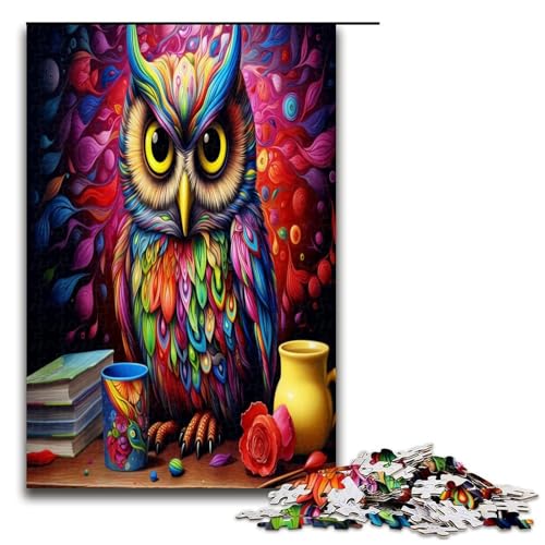 Puzzle für Erwachsene 1000 Teile buntes psychedelisches Eulen Puzzle Geburtstagsgeschenk für Teenager ab 14 Jahren 1000 Teile Puzzle für Erwachsene 1000 Teile buntes psychedelisches Eulen Puzzle Geburtstagsgeschenk für Teenager ab 14 Jahren 1000 Teile von QSYFNBZL