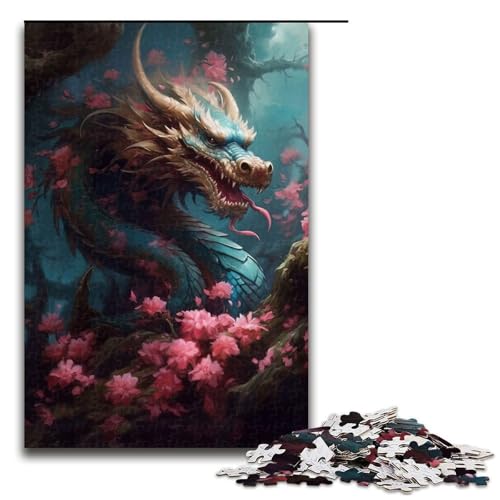 Puzzle für Erwachsene 1000 Teile japanischer Drache Kirsch Puzzle Geburtstagsgeschenk für Teenager ab 14 Jahren 75 x 50 cm Puzzle für Erwachsene 1000 Teile japanischer Drache Kirsch Puzzle Geburtstagsgeschenk für Teenager ab 14 Jahren 75 x 50 cm von QSYFNBZL