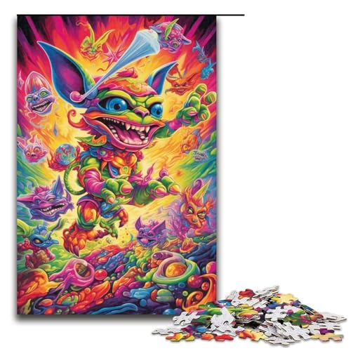 Puzzle für Erwachsene 1000 Teile psychedelische Bunte Monster Puzzle Lernspiele für Zuhause DIY Spielzeug tolles Geschenk für Spiele 1000 Teile Puzzle für Erwachsene 1000 Teile psychedelische Bunte Monster Puzzle Lernspiele für Zuhause DIY Spielzeug tolles Geschenk für Spiele 1000 Teile von QSYFNBZL