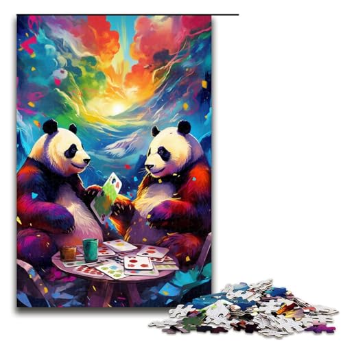 Puzzle für Erwachsene Panda spielt Poker von SplattersLots Dicke Farben 1000 Teile tolles Geschenk geeignet für und Teenager ab 14 Jahren 75 x 50 cm Puzzle für Erwachsene Panda spielt Poker von SplattersLots Dicke Farben 1000 Teile tolles Geschenk geeignet für und Teenager ab 14 Jahren 75 x 50 cm von QSYFNBZL