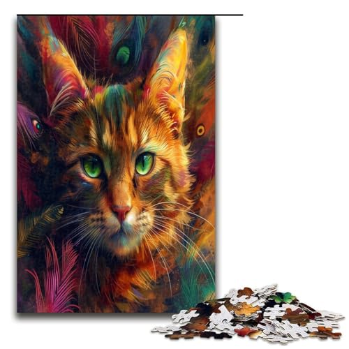 Puzzle für Erwachsene Porträt Einer schönen Katze 1000 Teile tolles Geschenk geeignet für Teenager ab 14 Jahren 1000 Teile Puzzle für Erwachsene Porträt Einer schönen Katze 1000 Teile tolles Geschenk geeignet für Teenager ab 14 Jahren 1000 Teile von QSYFNBZL