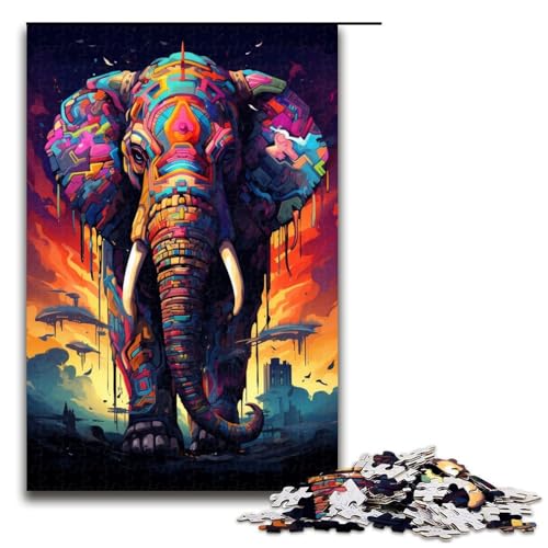 Puzzle für Erwachsene Roboter Elefant von SplattersLots Dickes buntes Puzzle 1000 Teile tolles Geschenk geeignet für Teenager ab 14 Jahren 75 x 50 cm Puzzle für Erwachsene Roboter Elefant von SplattersLots Dickes buntes Puzzle 1000 Teile tolles Geschenk geeignet für Teenager ab 14 Jahren 75 x 50 cm von QSYFNBZL