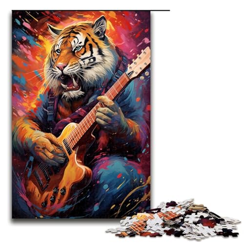 Puzzle mit 1000 Teilen für Erwachsene Der Tiger spielt Gitarre praktisches Spiel einzigartige Heimdekoration und Geschenke 1000 Teile Puzzle mit 1000 Teilen für Erwachsene Der Tiger spielt Gitarre praktisches Spiel einzigartige Heimdekoration und Geschenke 1000 Teile von QSYFNBZL