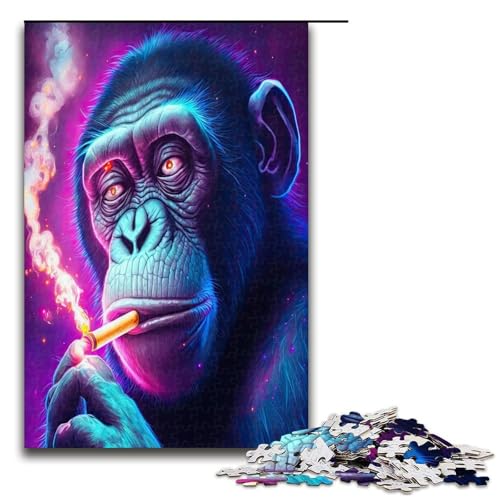 Puzzles für Erwachsene 1000 Stück Dark Gorilla Puzzles Spiel Spielzeug Lustige 1000 PCS Puzzles für Erwachsene 1000 Stück Dark Gorilla Puzzles Spiel Spielzeug Lustige 1000 PCS von QSYFNBZL