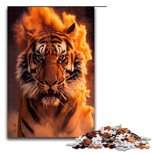 Puzzles für Erwachsene 1000 Stück Feuertiger Puzzles Spiel Spielzeug Lustige 1000 PCS Puzzles für Erwachsene 1000 Stück Feuertiger Puzzles Spiel Spielzeug Lustige 1000 PCS von QSYFNBZL