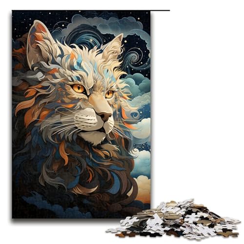 Puzzles für Erwachsene 1000 Stück Psychedelic Lion Puzzles Spiel Spielzeug Lustige 1000 PCS Puzzles für Erwachsene 1000 Stück Psychedelic Lion Puzzles Spiel Spielzeug Lustige 1000 PCS von QSYFNBZL