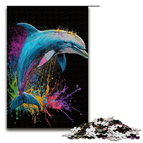 Puzzles für Erwachsene 1000 Teile Bunte Delfinmuster zum Zusammenbauen helfen dem Gehirn süchtig machendes Spielzeug zur Förderung der Geduld 1000 Teile Puzzles für Erwachsene 1000 Teile Bunte Delfinmuster zum Zusammenbauen helfen dem Gehirn süchtig machendes Spielzeug zur Förderung der Geduld 1000 Teile von QSYFNBZL