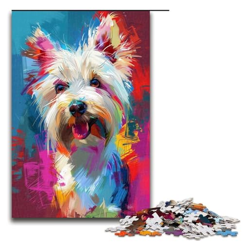 Puzzles für Erwachsene 1000 Teile Bunte Hunde Spielzeug intellektuelles Spiel ganze Familie 1000 PCS Puzzles für Erwachsene 1000 Teile Bunte Hunde Spielzeug intellektuelles Spiel ganze Familie 1000 PCS von QSYFNBZL
