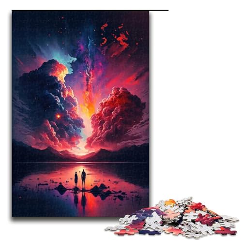Puzzles für Erwachsene 1000 Teile Bunte Psychedelic Sky Puzzles Spiel Spielzeug Lustige 1000 PCS Puzzles für Erwachsene 1000 Teile Bunte Psychedelic Sky Puzzles Spiel Spielzeug Lustige 1000 PCS von QSYFNBZL