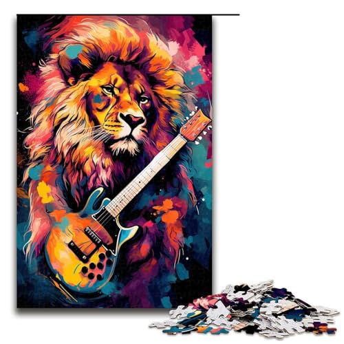Puzzles für Erwachsene 1000 Teile Der Löwe spielt Gitarre Puzzles Spiel Spielzeug Lustige 1000 PCS Puzzles für Erwachsene 1000 Teile Der Löwe spielt Gitarre Puzzles Spiel Spielzeug Lustige 1000 PCS von QSYFNBZL