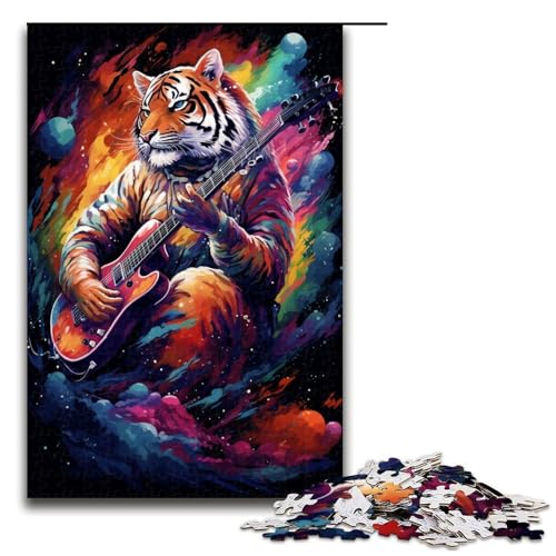 Puzzles für Erwachsene 1000 Teile Der Tiger spielt Gitarre Puzzles Spiel Spielzeug Lustige 1000 PCS Puzzles für Erwachsene 1000 Teile Der Tiger spielt Gitarre Puzzles Spiel Spielzeug Lustige 1000 PCS von QSYFNBZL