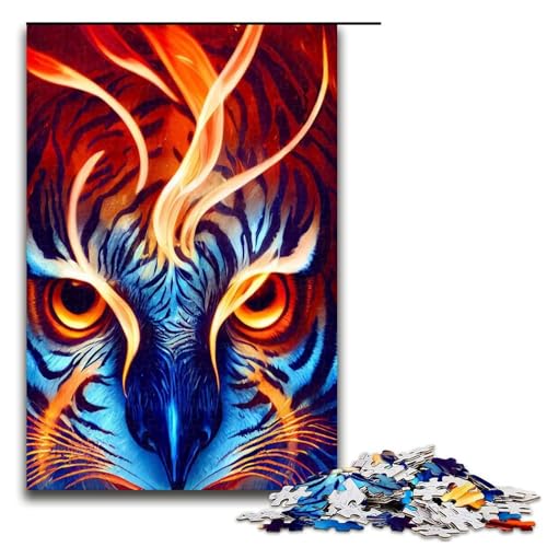 Puzzles für Erwachsene 1000 Teile Feuertiger Eulen Spielzeug intellektuelles Spiel ganze Familie 1000 PCS Puzzles für Erwachsene 1000 Teile Feuertiger Eulen Spielzeug intellektuelles Spiel ganze Familie 1000 PCS von QSYFNBZL
