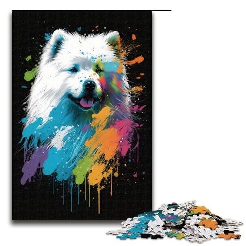Puzzles für Erwachsene 1000 Teile Samojede buntes Puzzle Lernspiele für Zuhause DIY Spielzeug tolles Geschenk für Spiele 1000 Teile Puzzles für Erwachsene 1000 Teile Samojede buntes Puzzle Lernspiele für Zuhause DIY Spielzeug tolles Geschenk für Spiele 1000 Teile von QSYFNBZL