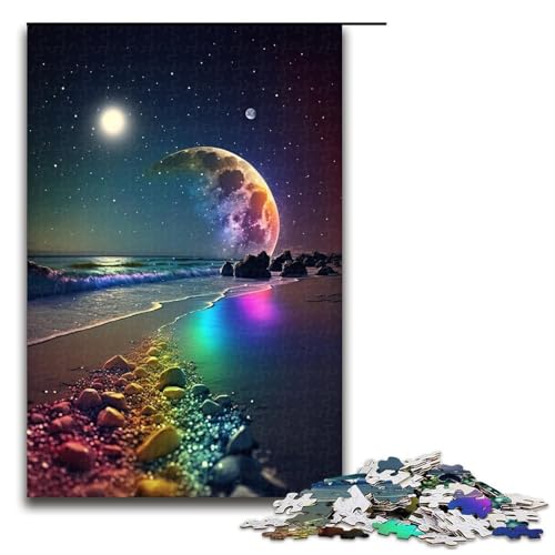Puzzles für Erwachsene 1000 Teile farbenfrohes kosmisches Strandspielzeug intellektuelles Spiel ganze Familie 1000 PCS Puzzles für Erwachsene 1000 Teile farbenfrohes kosmisches Strandspielzeug intellektuelles Spiel ganze Familie 1000 PCS von QSYFNBZL
