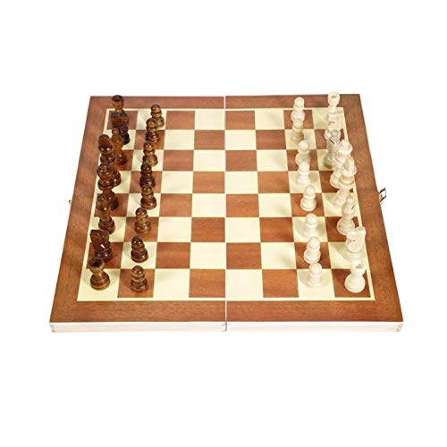 QTANZIQI Faltbares, faltbares internationales Schachbrettspiel für Schachspiele, internationale Schachfiguren von QTANZIQI