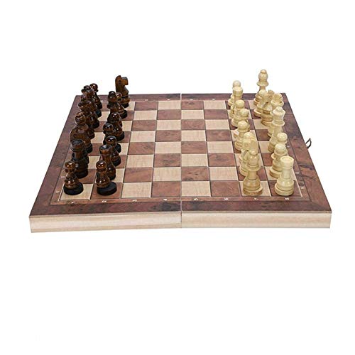 QTANZIQI Internationales Schachspiel, klappbares Schachspiel, Schachbrettfiguren, Unterhaltungsbrettspiele für Kinder, internationale Schachfiguren/24 * 24 cm von QTANZIQI