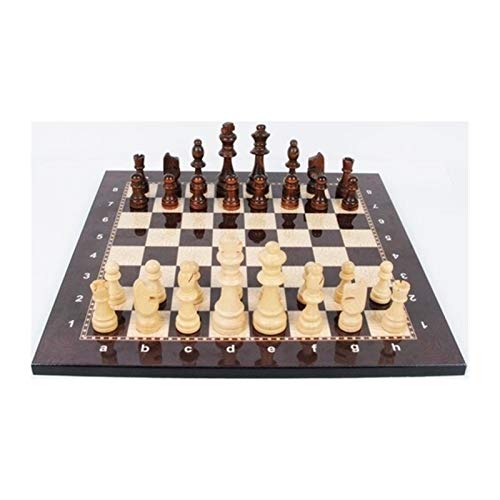 QTANZIQI Internationales Schachspiel Holz Schachbrettspiel Set Schachfiguren Brett Internationale Schachfiguren von QTANZIQI