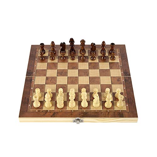 QTANZIQI Internationales Schachspiel Schachbrettspiele Dame Puzzlespiel Verlobte Geburtstagskinder Internationale Schachfiguren/24 * 24 cm von QTANZIQI