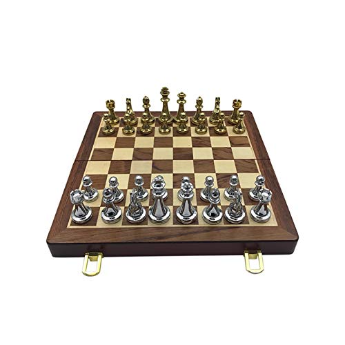 QTANZIQI Schachfiguren, zusammenklappbares Schachbrett, professionelles Schachspiel-Set, internationale Schachfiguren von QTANZIQI