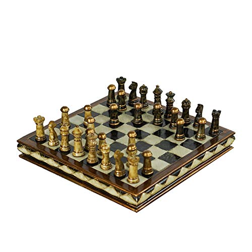 QTANZIQI Schachspiel, klassische Dekoration, Haushaltshandwerk, Brettspiel, internationale Schachfiguren von QTANZIQI