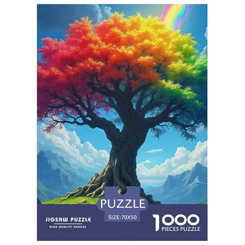 Bunter Baum Puzzle 1000 Teile Für Erwachsene Und Kinder Bunte Pflanzen Impossible Geschicklichkeitsspiel Klassische Geschenk Home Dekoration in Bewährter Qualität 70x50cm/1000pcs Bunter Baum Puzzle 1000 Teile Für Erwachsene Und Kinder Bunte Pflanzen Impossible Geschicklichkeitsspiel Klassische Geschenk Home Dekoration in Bewährter Qualität 70x50cm/1000pcs von QTIVARLEN