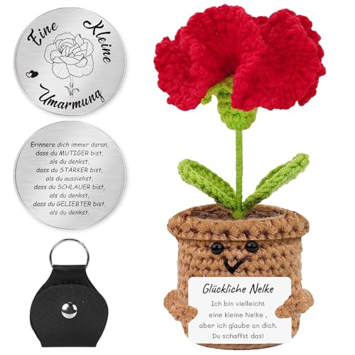 QUANMAITONG Glücksbringer Blumen Pocket Hug Geschenk Für Frauen, Lustige Mutmacher Geschenk Glücksbringer Prüfung,Gute Besserung Lehrer Geschenke Beste Mama Muttertagsgeschenk QUANMAITONG Glücksbringer Blumen Pocket Hug Geschenk Für Frauen, Lustige Mutmacher Geschenk Glücksbringer Prüfung,Gute Besserung Lehrer Geschenke Beste Mama Muttertagsgeschenk von QUANMAITONG