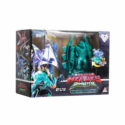 QUANTUM HEROES DINOSTER Quick Switching Dinobot 2 Pack - Stegobot & Pterabot von QUANTUM HEROES DINOSTER