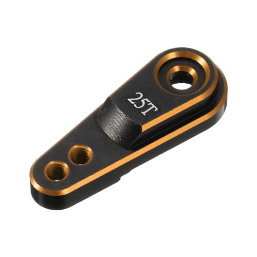 QUARKZMAN Aluminiumlegierung 25T Lenkservoarm Horn Gold für 1/10 RC Auto/Boot/Flugzeug Boot Zubehör 1 Stück QUARKZMAN Aluminiumlegierung 25T Lenkservoarm Horn Gold für 1/10 RC Auto/Boot/Flugzeug Boot Zubehör 1 Stück von QUARKZMAN