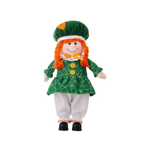 QUEENYARD Irish Patrick's Day Holiday Boy/Girl Toy Festive Plush Toy For Kids Irish Patricks Day Decoration Festive von QUEENYARD