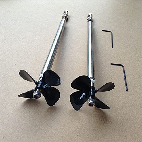 QUENPE 1 Paar 4 mm Antriebswellen-Kit CW CCW Propeller, for DIY RC Jetboote P 10/15/20/25/30 cm Getriebewellen Universalgelenk D50 Modellschiffpropeller (Color : 30x25cm) von QUENPE