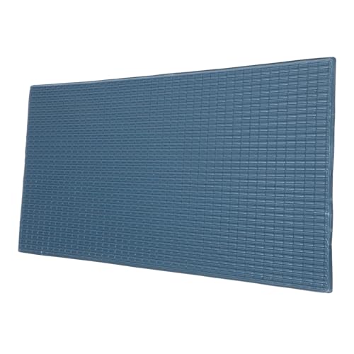 QUMIIRITY 1 Blatt Fliesenmaterial Miniature mikrolle Mini Scale gartenteppich Simulation DIY Sandtisch Dachziegel Modelle sandtisch dachziegel dekore kleine simulierte Dachziegel PVC Blue von QUMIIRITY